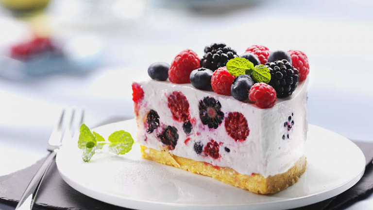 Rezept für Beeren-Frischkäsetorte